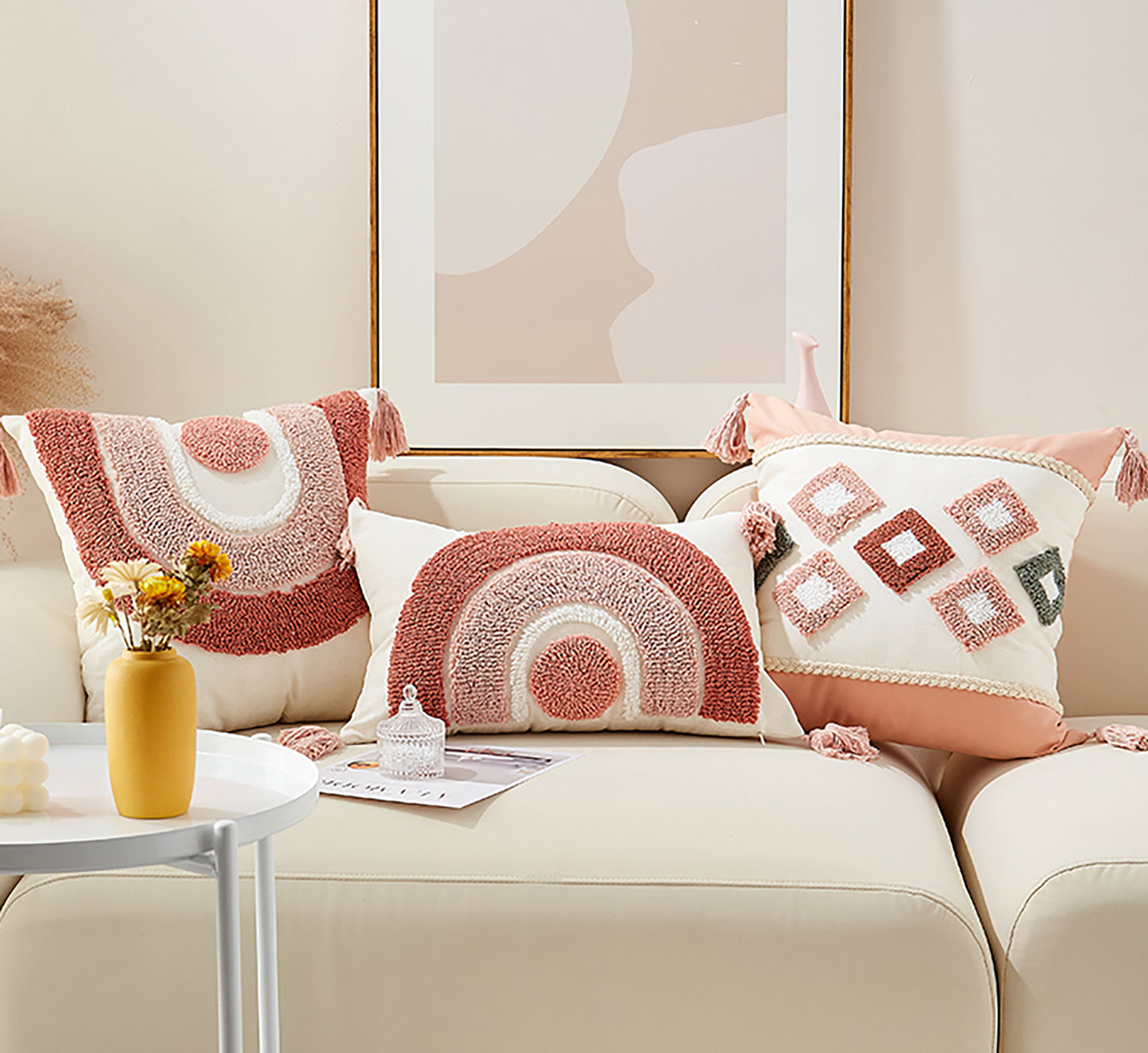 nk Pillow Case Cute Pillow Embroidered Throw Pillow Case Decorative Pillow Case New Home Housewarming Gift Pink Personalized Home Goods