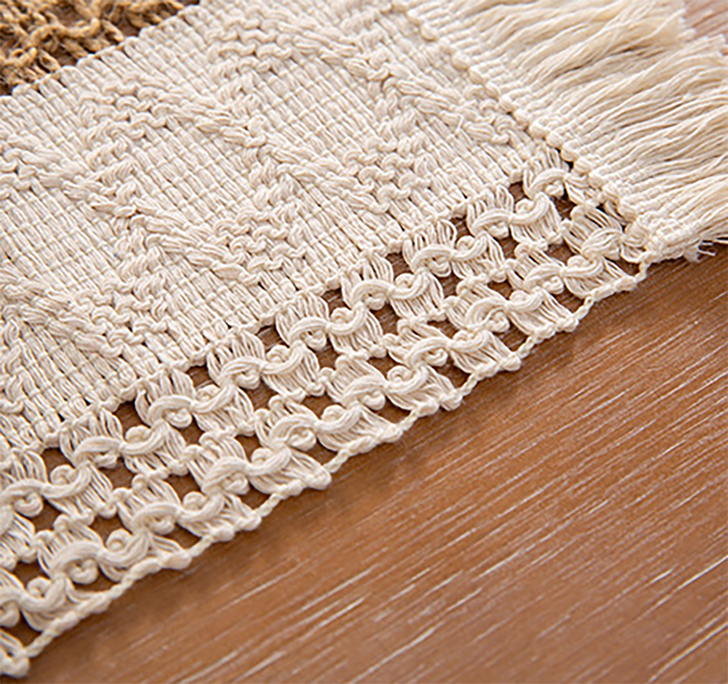 Woven Placemat Set Handmade Art Personalized Plate Mat Kitchen Decoration Blue Brown Beige