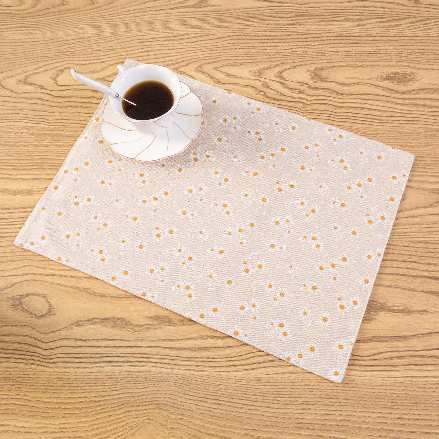 Daisy Pattern Placemat Set Handmade Personalized Plate Mat Kitchen Decoration Picnic Mat Linen Placemats Flower Design