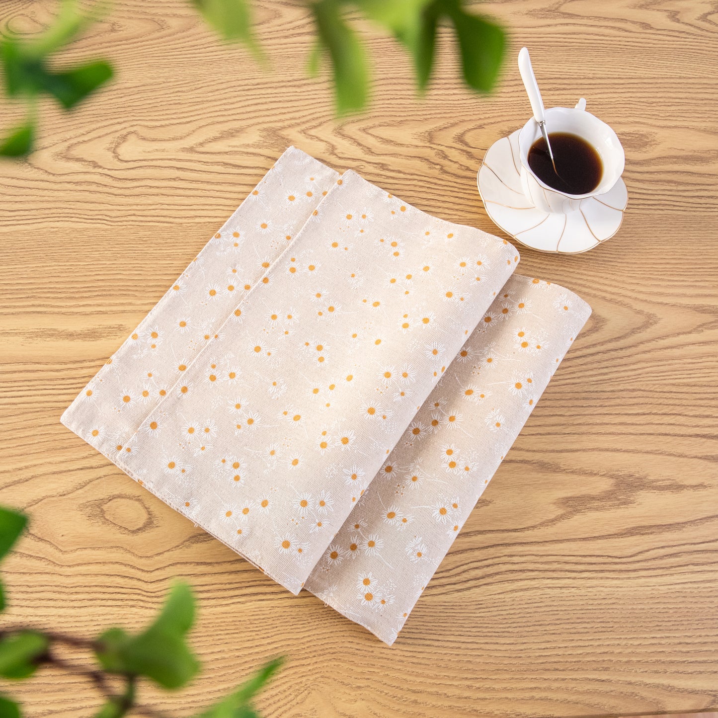 Daisy Pattern Placemat Set Handmade Personalized Plate Mat Kitchen Decoration Picnic Mat Linen Placemats Flower Design