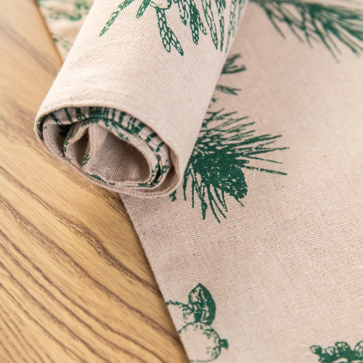 Nature Design Canvas Placemat Set Handmade Personalized Plate Mat Kitchen Decoration Picnic Mat Placemats Pine Tree