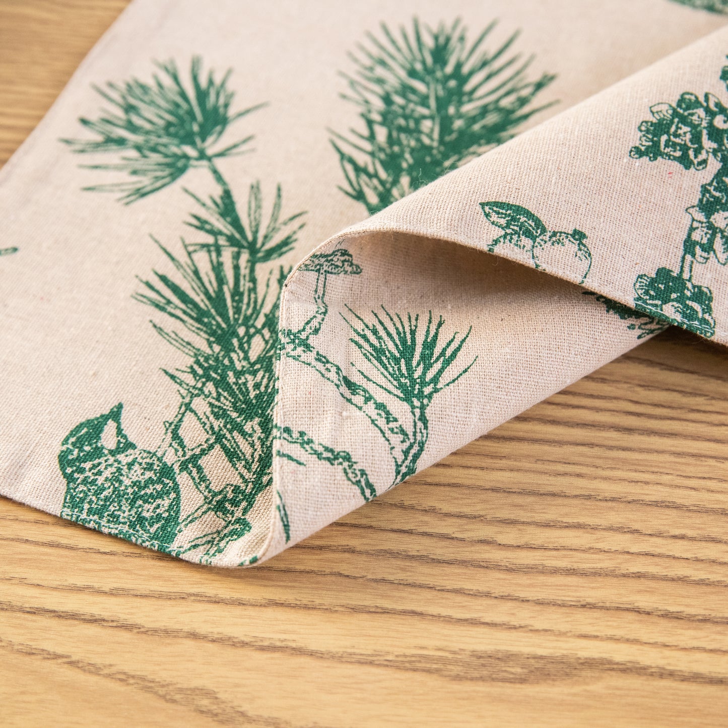 Nature Design Canvas Placemat Set Handmade Personalized Plate Mat Kitchen Decoration Picnic Mat Placemats Pine Tree