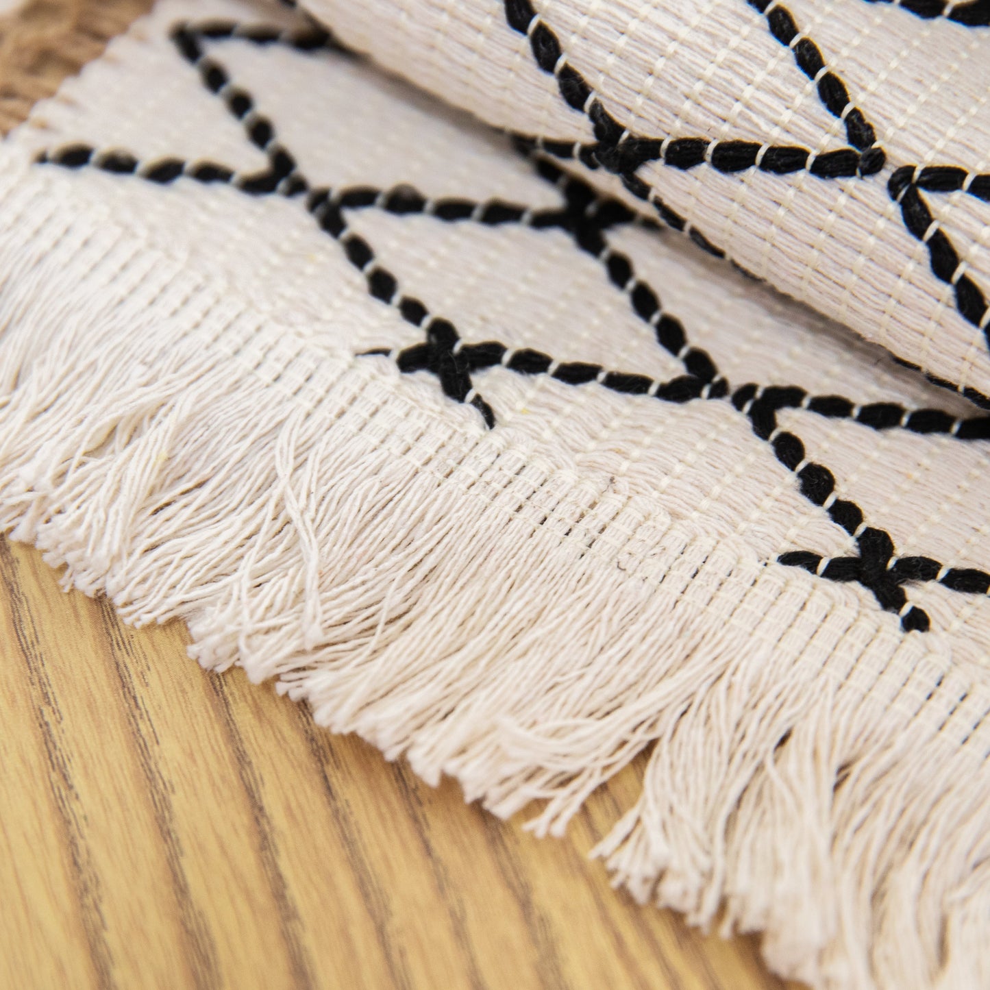 Art Woven Placemat Set Handmade Personalized Plate Mat Kitchen Decoration Colorful Yellow