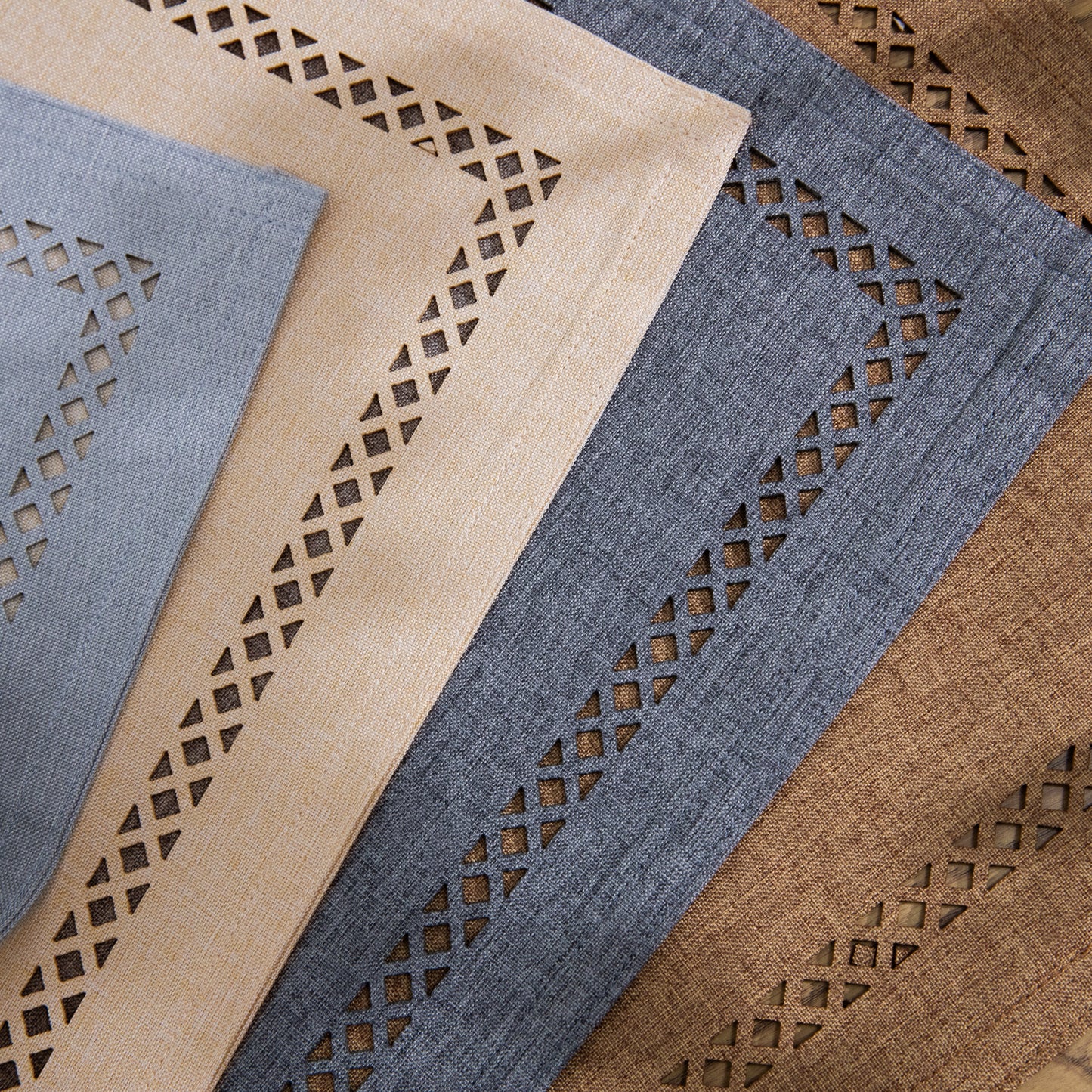 Canvas Placemat Set Personalized Handmade Plate Mat Kitchen Decoration Picnic Mat