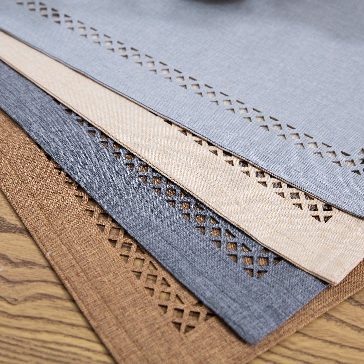 Canvas Placemat Set Personalized Handmade Plate Mat Kitchen Decoration Picnic Mat