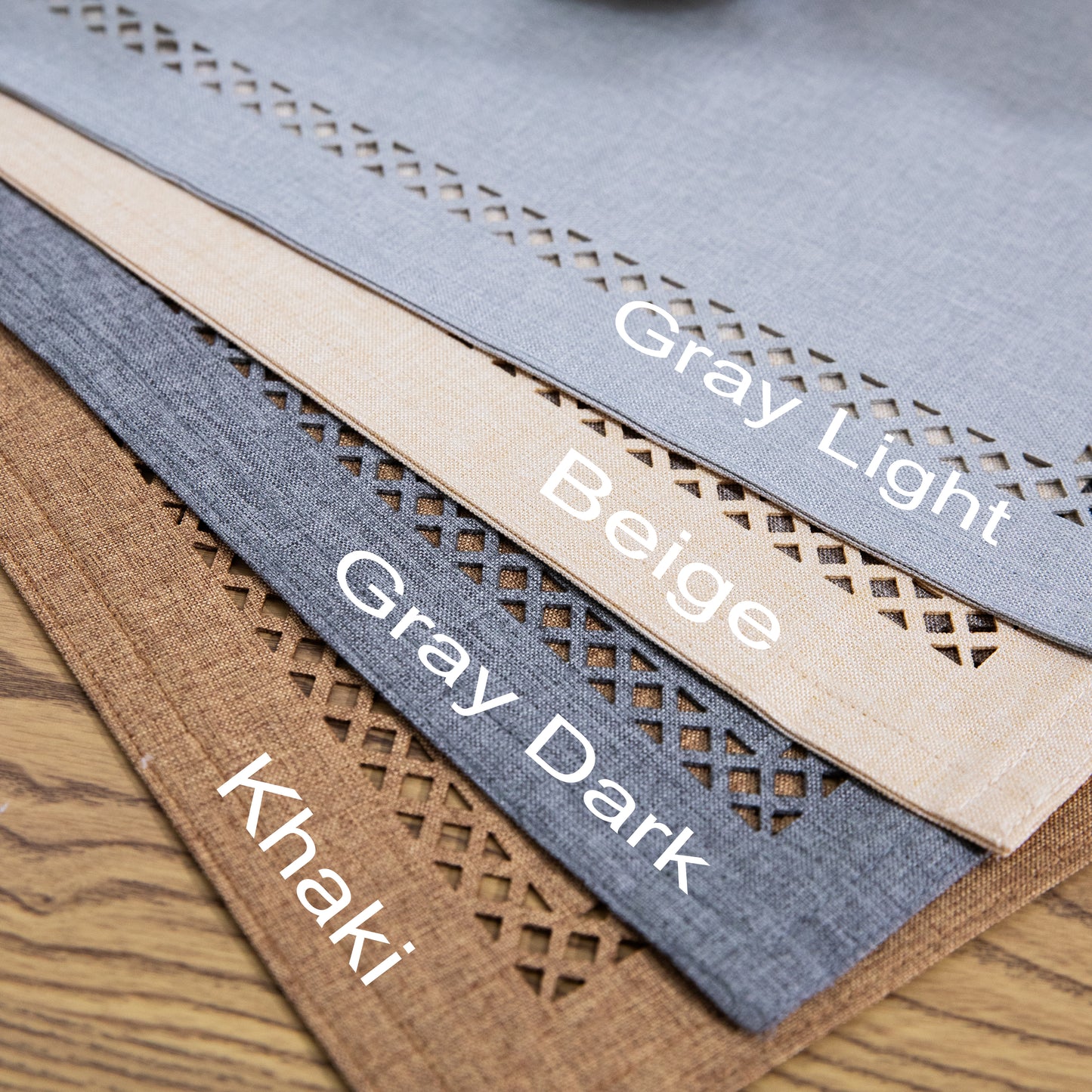 Canvas Placemat Set Personalized Handmade Plate Mat Kitchen Decoration Picnic Mat