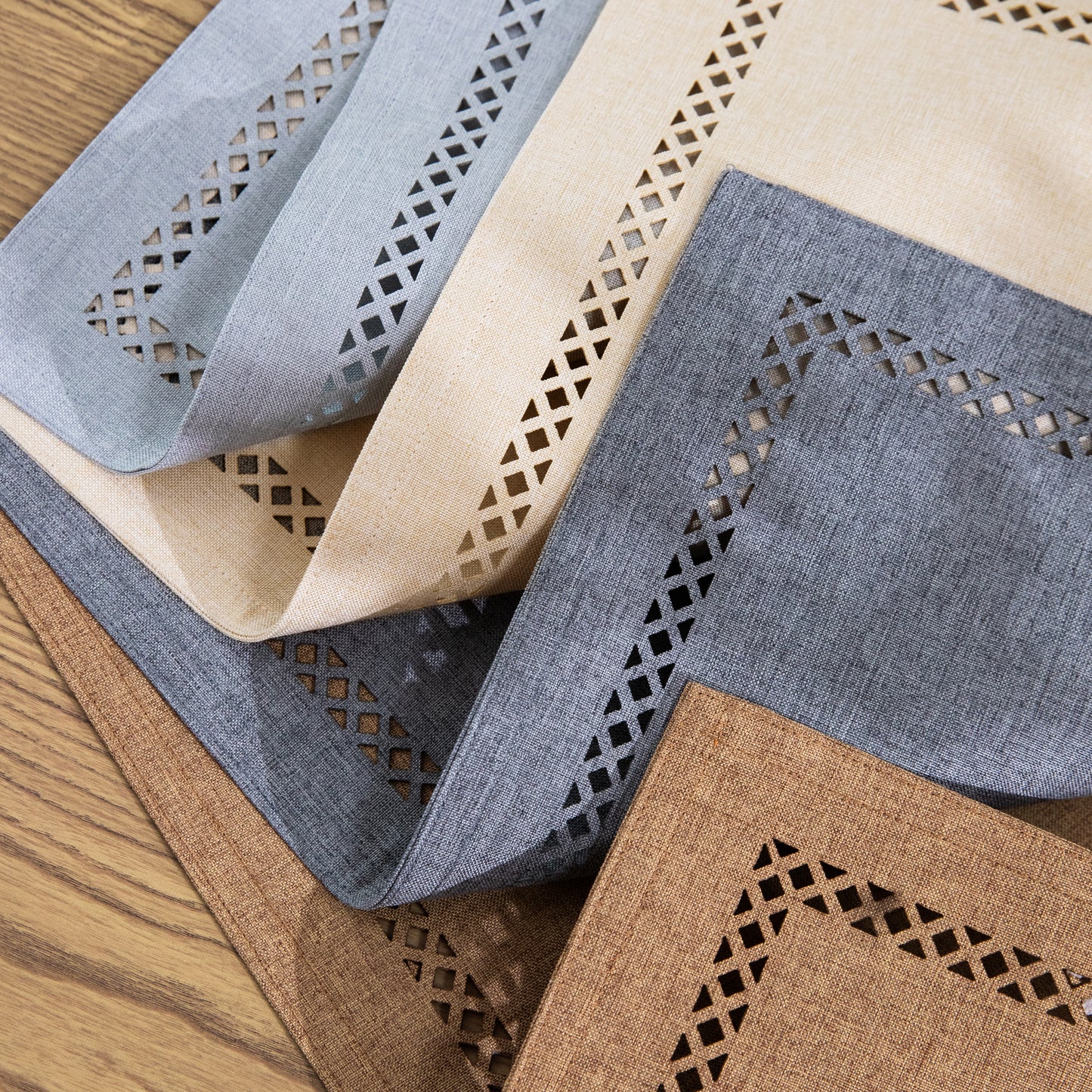 Canvas Placemat Set Personalized Handmade Plate Mat Kitchen Decoration Picnic Mat