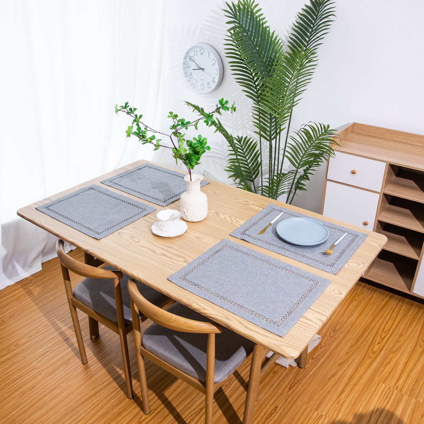 Canvas Placemat Set Personalized Handmade Plate Mat Kitchen Decoration Picnic Mat