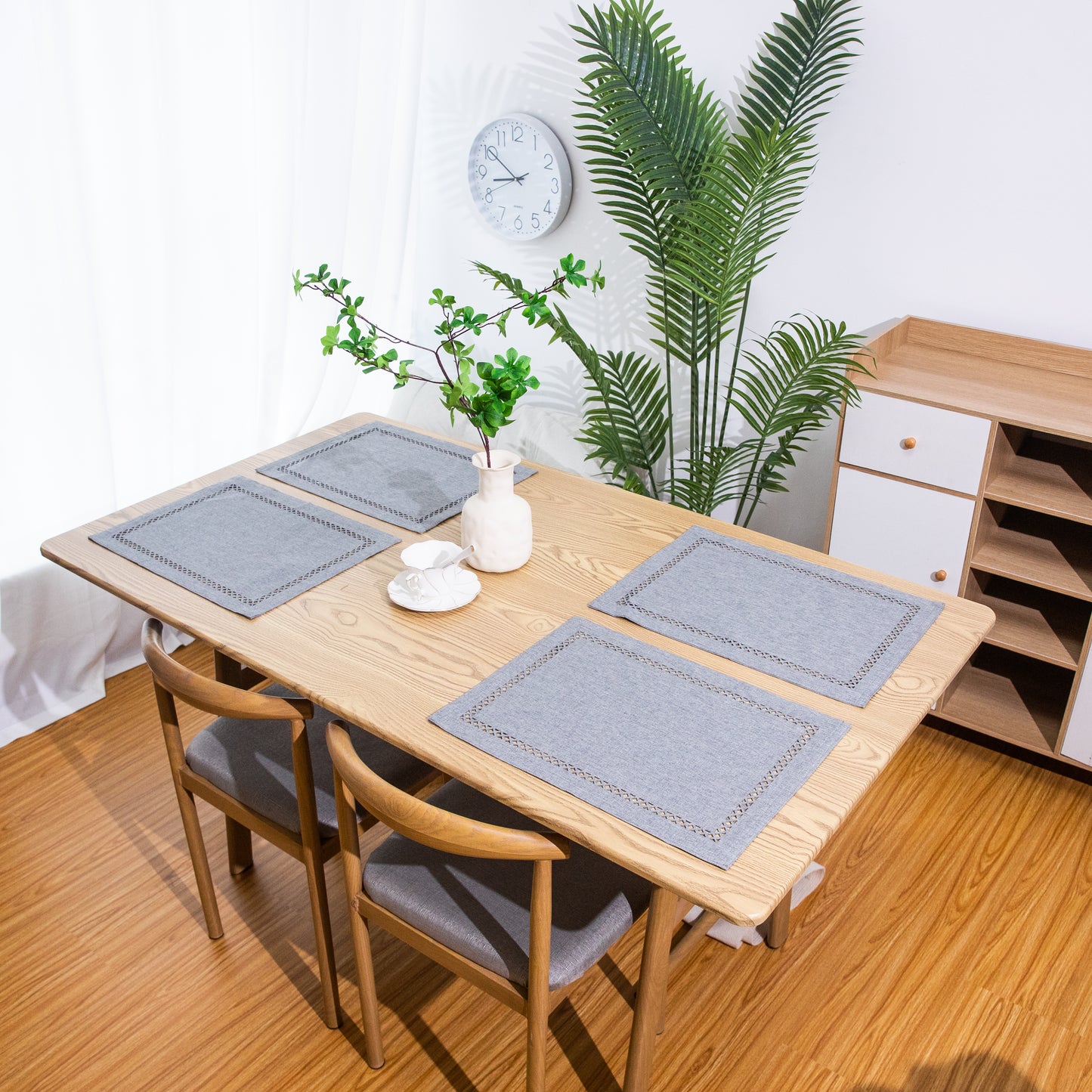 Canvas Placemat Set Personalized Handmade Plate Mat Kitchen Decoration Picnic Mat